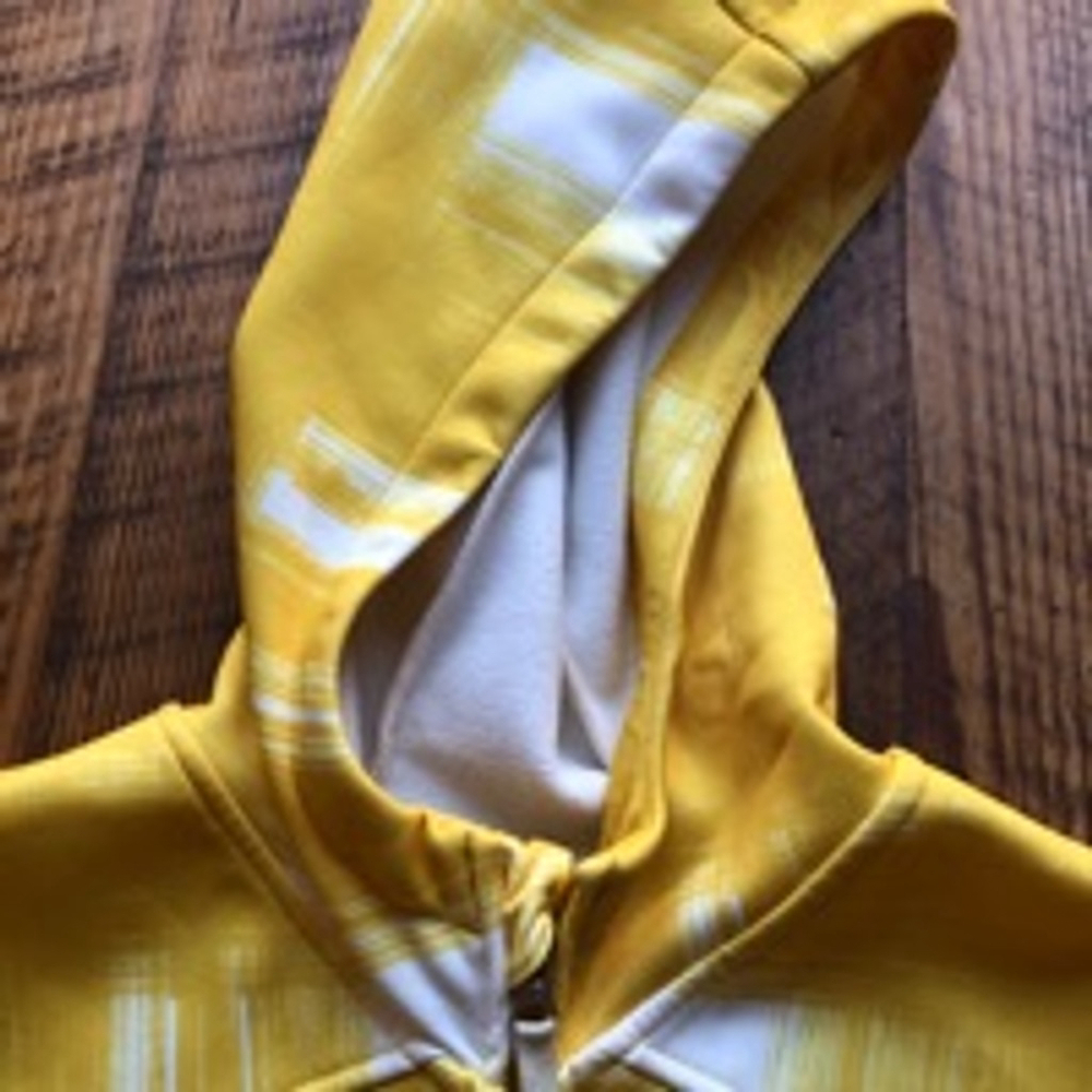 Women's Burton DryRide Hoodie Jacket Size M Yellow White Full Zip - Picture 5 of 8